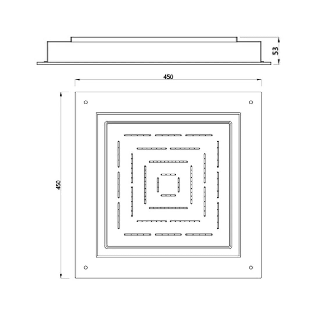 Jaquar Single Flow Overhead Shower OHS-BLM-1679 - Black Matt - Image 2