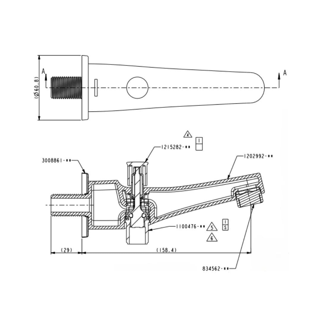 Kohler Wall Mounted Spout Complementary 5399IN-CP - Chrome - Image 2