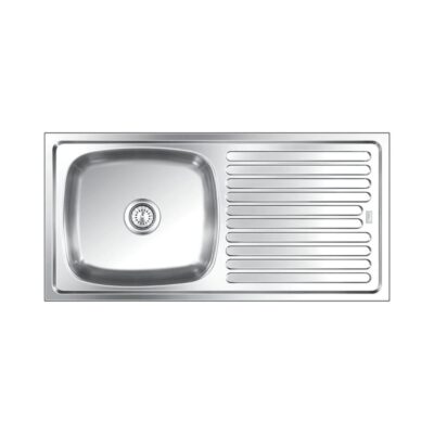 Nirali Stainless Steel Sink Popular Range ELEGANCE LARGE ( 45 x 20 inches ) - Glossy
