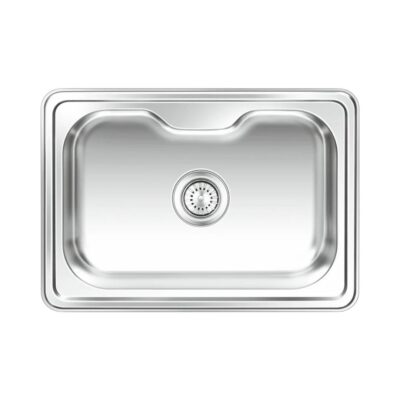 Nirali Stainless Steel Sink D'Signo Range EUREKA DELUX SMALL ( 24.5 x 17.5 inches ) - Satin