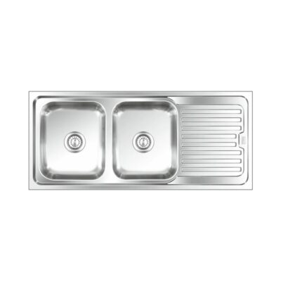 Nirali Stainless Steel Sink Popular Range GRACEFUL ELEGANCE MINI ( 46 x 20 inches ) - Satin