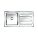 Nirali Stainless Steel Sink Silent Square Range OLYMPIA MINI ( 32 x 18 inches ) - Satin