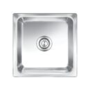 Nirali Stainless Steel Sink Silent Square Range OMNI MEDIUM ( 19 x 19 inches ) - Satin