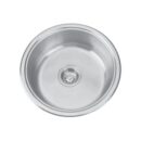 Nirali Stainless Steel Sink D'Signo Range ROIS ROUND ( 18 x 18 inches ) - Glossy