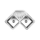Nirali Stainless Steel Sink D'Signo Range WONDER CORNER ( 36 x 20 inches ) - Satin
