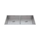Hindware Stainless Steel Sink Handmade Series DOUBLE BOWL SUPERIO 45 x 20 ( 45 x 20 inches ) - Satin